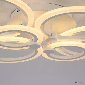 Nowoczesna lampa sufitowa LED w kształcie pierścieni 80 cm