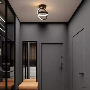 Lampa sufitowa Nordic z geometrycznym wzorem i dimmerem