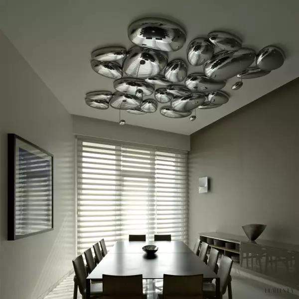 Lampa sufitowa Skydro z chromowanymi akcentami 110 cm