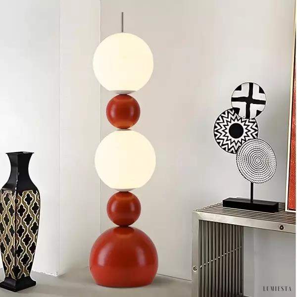 Nowoczesna minimalistyczna lampa podłogowa Molecular Ball