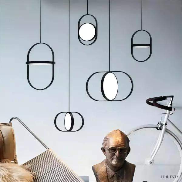 Lampa wisząca Moon inspirowana księżycem elegancka oprawa