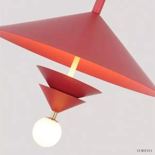 Metalowa lampa wisząca Lantia w skandynawskim stylu