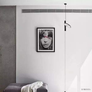 Lampa wisząca Foli minimalistyczna z regulowanym kloszem