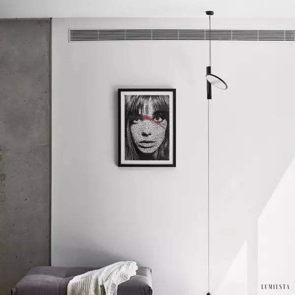 Lampa wisząca Foli minimalistyczna z regulowanym kloszem