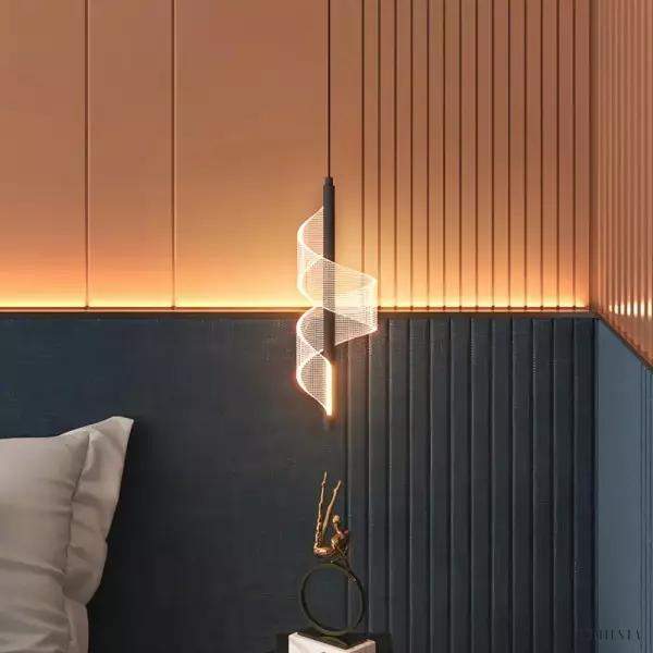 Rilia - Nowoczesna Spiralna Lampa Wisząca