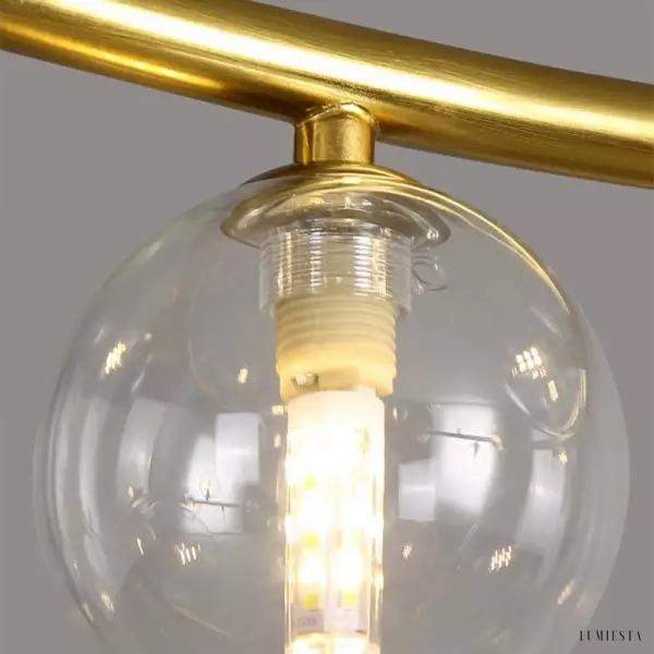 Lampa wisząca Mori w stylu skandynawskim z metalowymi kulkami