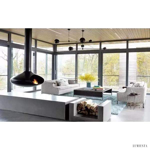 Lampa wisząca Acaba w nowoczesnym stylu czarna 40W