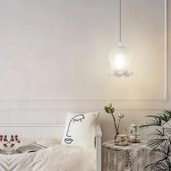 Szklana Lampa Wisząca Flower Bud w Kształcie Kwiatu