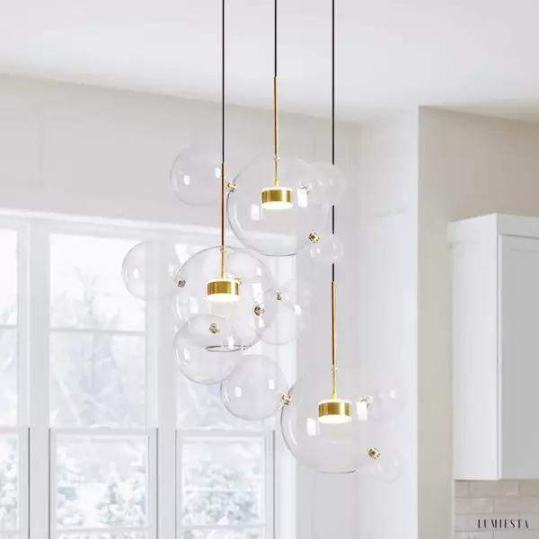 Lampa Wisząca Bolle Żyrandol w Stylu Bąbelkowym