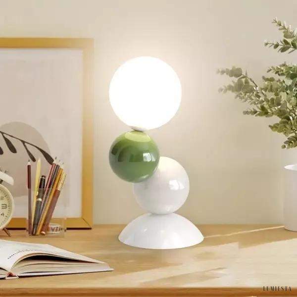 Kolorowa stołowa lampa akrylowa w nowoczesnym stylu