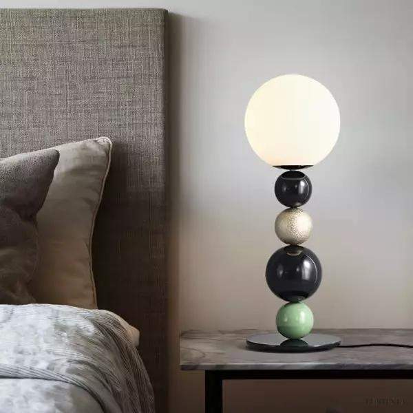 Kolorowa Lampa Stolikowa z Okrągłych Kulek 58 cm