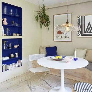 Szklana lampa wisząca retro Lotus z przezroczystym kloszem