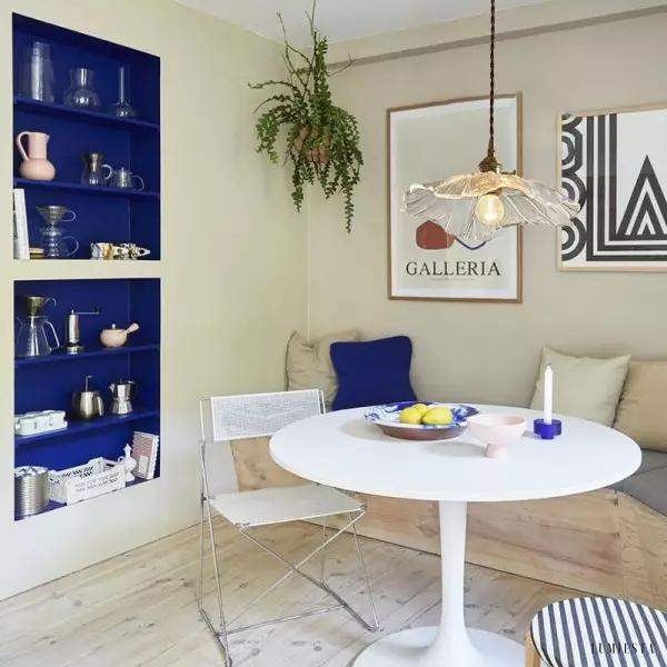 Szklana lampa wisząca retro Lotus z przezroczystym kloszem