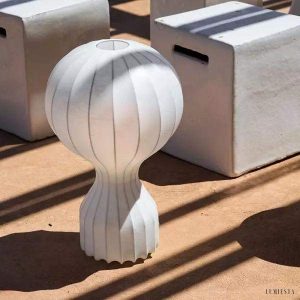 Lampa stołowa Gatto w stylu cocoon idealna do wnętrz