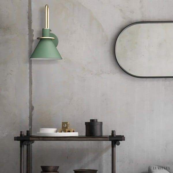 Stylowa lampa ścienna metalowa w skandynawskim stylu
