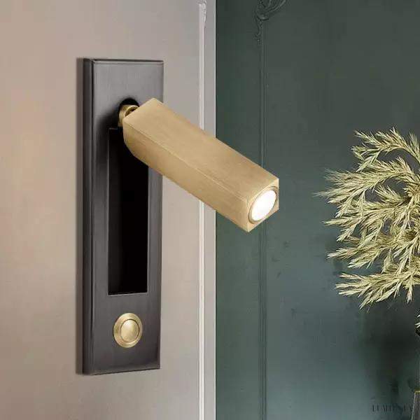 Lampa LED do czytania z regulowanym ramieniem ścienna