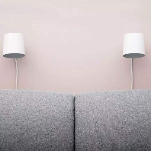 Lampka ścienna Normann Copenhagen Rise minimalistyczna biała