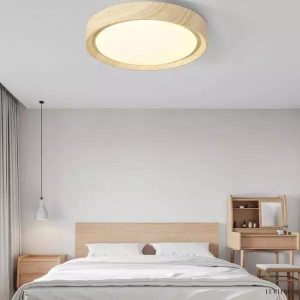 Vintage Okrągła Lampa LED sufitowa w stylu skandynawskim