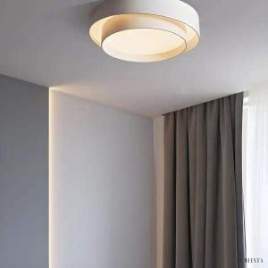 Minimalistyczna lampa sufitowa Melody dysk z ściemniaczem