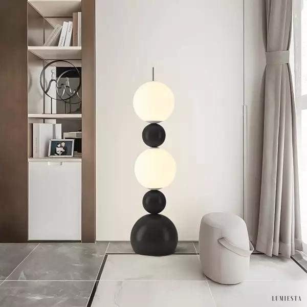 Nowoczesna minimalistyczna lampa podłogowa Molecular Ball
