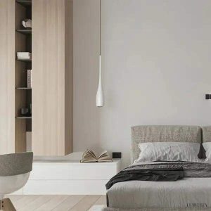 Lampa wisząca Whelan w kształcie kropli nowoczesny styl