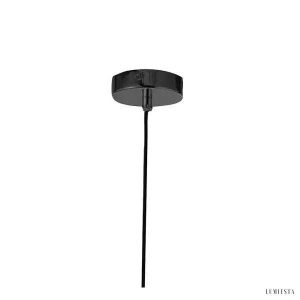 Lampa wisząca metalowa w stylu retro czarna oprawa