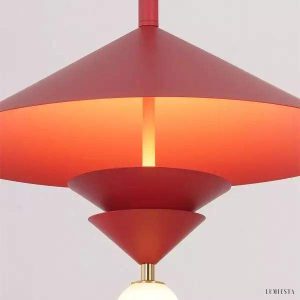 Metalowa lampa wisząca Lantia w skandynawskim stylu