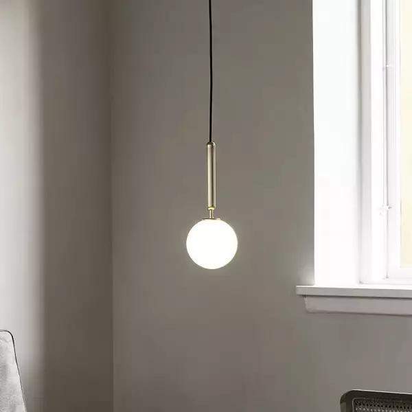 Lampa wisząca Lita z dmuchanymi szklanymi kulkami