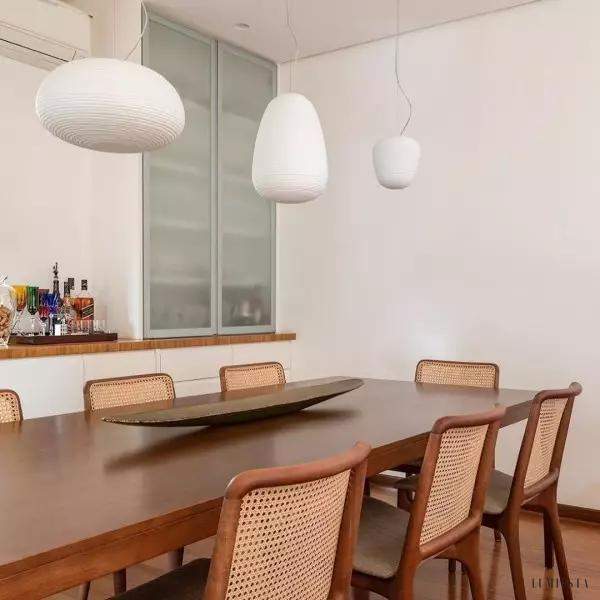 Lampa Wisząca z Dmuchanego Szkła w Kształcie Okrągłym