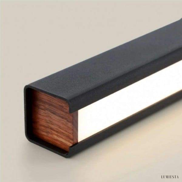 Lampa wisząca LED metalowa pozioma industrialna 60 80 100 120 cm