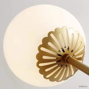 Lampa sufitowa Karia żyrandol z opalowymi kulami