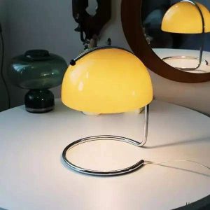 Lampa stołowa Esme minimalistyczny design z szklanym kloszem