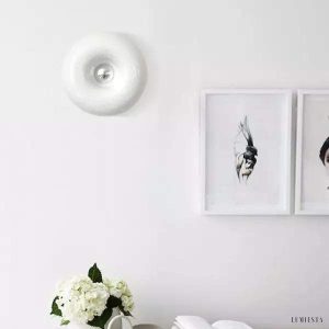 Nowoczesna okrągła lampa stołowa LED z dotykowym włącznikiem