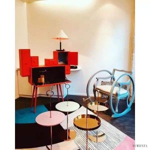 Lampka biurkowa Little Eliah okrągła elegancka design LED