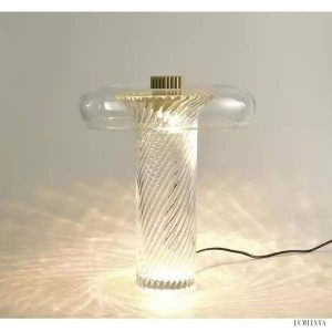Lampa stołowa Stellar szklana z nowoczesną technologią LED