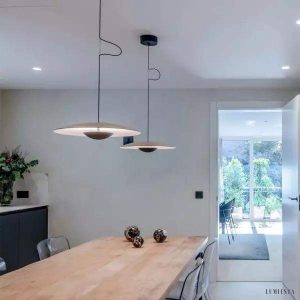 Oke - Nowoczesna lampa wisząca z dużym kloszem