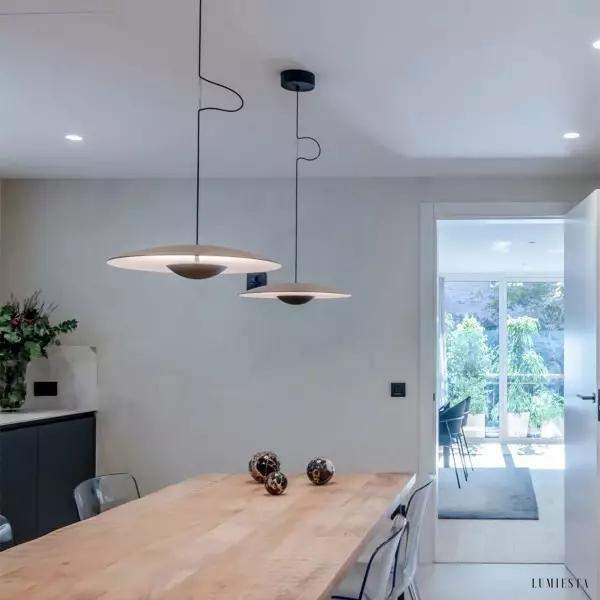 Oke - Nowoczesna lampa wisząca z dużym kloszem