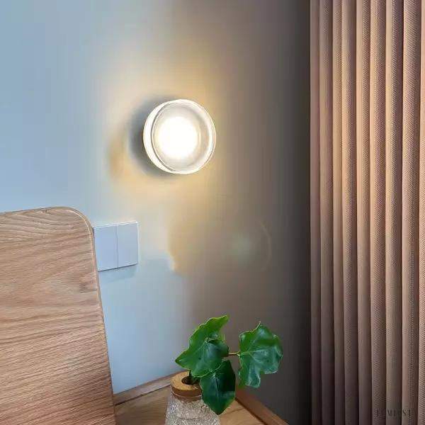 Stylowa lampa ścienna Roc w kształcie skały z LED