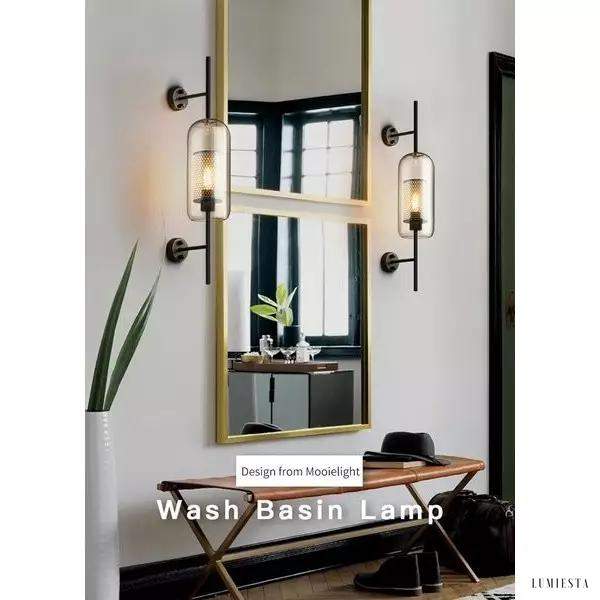 Lampa Ścienna Chiswick Glass Stylowa Szklana Kapsułka