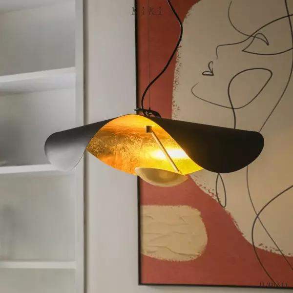 Lampa wisząca Lederam Manta z eleganckim kloszem