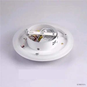 Nowoczesna lampa sufitowa LED płaskokształtna w czerni