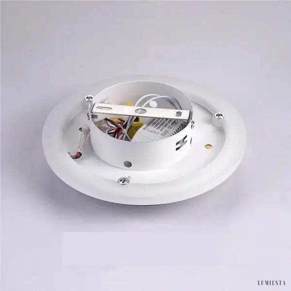 Nowoczesna lampa sufitowa LED płaskokształtna w czerni