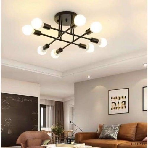 Nordycka lampa sufitowa Sputnik 6-ramienna