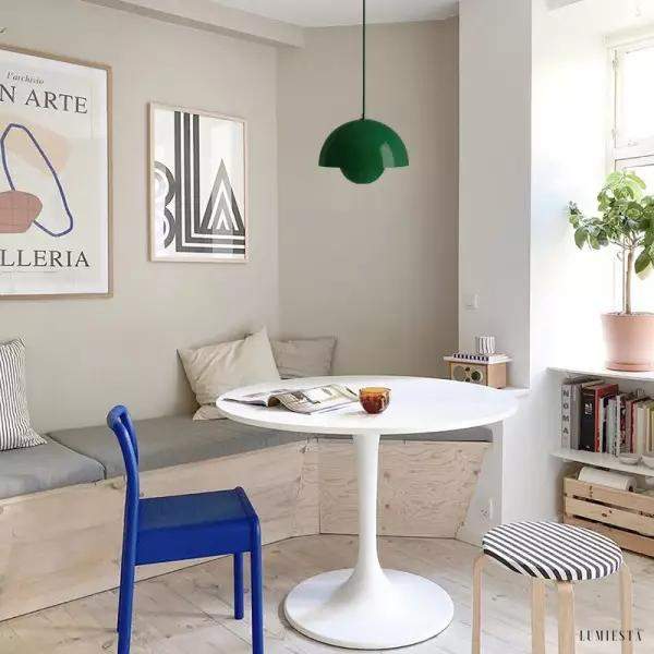 Lampa wisząca Kwiatowa w kształcie półkuli w różnych kolorach