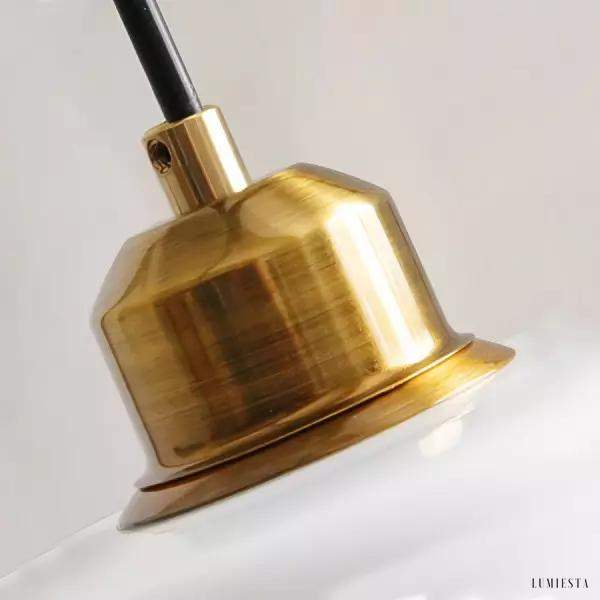 Lampa wisząca szklana mleczna w stylu retro Art Decor, Ø28/30/32cm, 1-punktowa