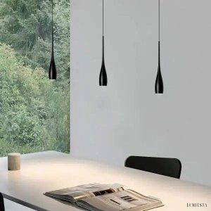 Lampa wisząca Whelan w kształcie kropli nowoczesny styl