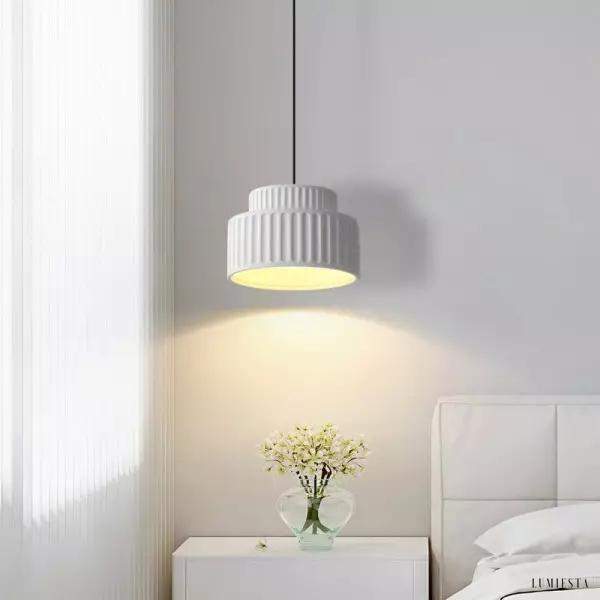 Lampy wiszące Nordic Resin Bowl w stylu skandynawskim