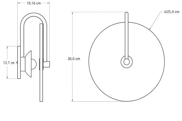 Alabastrin Elegancka okrągła lampa ścienna z alabastru — złota/czarna