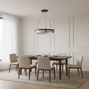 lumiesta-orbit.png Orbit - Elegancki okrągły żyrandol z naturalnego trawertynu i metalu, Ø43/53/63cm, LED