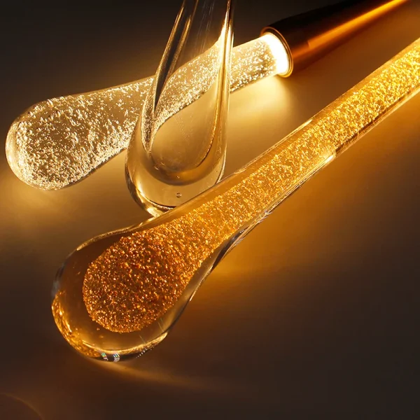 Elegancka kryształowa wisząca lampa Sopel